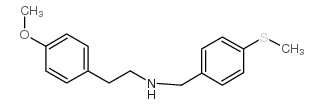 [2-(4-Methoxy-phenyl)-ethyl]-(4-methylsulfanyl-benzyl)-amine Structure