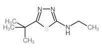 5-tert-Butyl-N-ethyl-1,3,4-thiadiazol-2-amine Structure