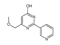 2-(3-吡啶基)-4-羟基-6-甲氧甲基嘧啶结构式
