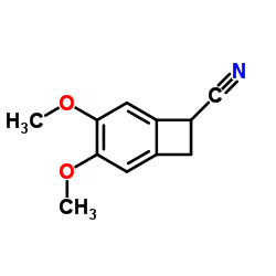 4,5-二甲氧基-1-氰基苯并环丁烷结构式
