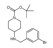 1-BOC-4-(3-BROMO-BENZYLAMINO)-PIPERIDINE Structure