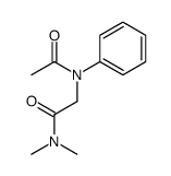 N,N-Dimethyl-2-[acetyl(phenyl)amino]acetamide结构式