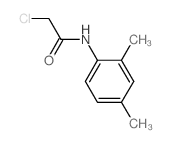 乙酰胺,2-氯-N-(2,4-二甲基苯基)-结构式