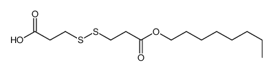 3-[(3-octoxy-3-oxopropyl)disulfanyl]propanoic acid Structure
