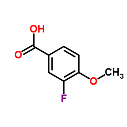 3-氟-4-甲氧基苯甲酸结构式