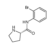 (2S)-pyrrolidine-2-carboxylic acid (2-bromophenyl)amide Structure