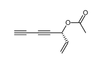 (3R)-hept-1-ene-4,6-diyn-3-ol acetate结构式