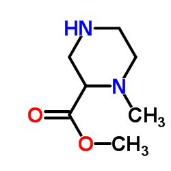 1-甲基哌嗪-2-羧酸甲酯结构式
