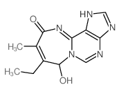 8-ethyl-7-hydroxy-9-methyl-1,7-dihydro-[1,3]diazepino[2,1-f]purin-10-one结构式