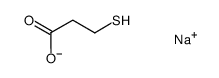 β-mercaptopropionic acid sodium salt Structure