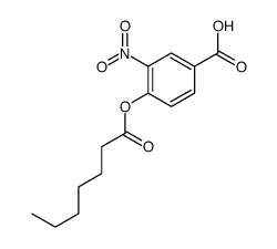 4-heptanoyloxy-3-nitrobenzoic acid Structure