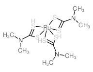 tris(N,N-dimethyldithiocarbamato)ruthenium(III) Structure
