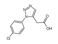 [1-(4-chlorophenyl)-1H-1,2,3-triazol-5-yl]acetic acid结构式