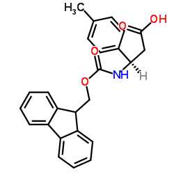 Fmoc-(R)-3-氨基-3-(4-甲基苯基)丙酸结构式