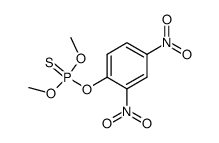 O,O-dimethyl O-(2,4-dinitrophenyl) phosphorothioate结构式