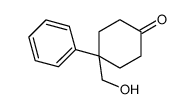 4-(羟基甲基)-4-苯基环己酮结构式