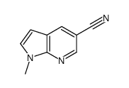 1-甲基-1H-吡咯并[2,3-B]吡啶-5-甲腈结构式