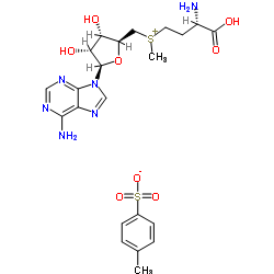 R,S-(5'-腺苷)-L-蛋氨酸对甲苯磺酸盐结构式