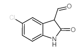 5-氯-2-氧代吲哚啉-3-甲醛结构式