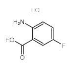 2-amino-5-fluorobenzoic acid hydrochloride结构式