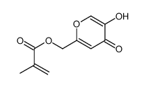 2-Propenoic acid, 2-methyl-, (5-hydroxy-4-oxo-4H-pyran-2-yl)methyl ester (9CI) structure