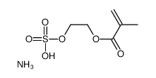 ammonium 2-(sulphonatooxy)ethyl methacrylate Structure