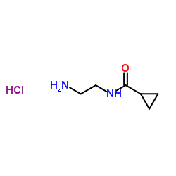 N-(2-氨基乙基)环丙烷羧酰胺结构式