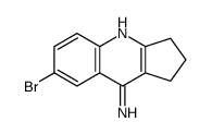 2,3-二氢-7-溴-1H-环戊并[b]喹啉-9-胺结构式