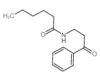 N-(3-oxo-3-phenyl-propyl)hexanamide Structure