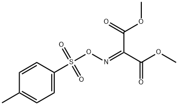 2-((甲苯磺酰氧基)亚氨基)丙二酸二甲酯结构式