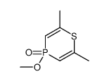4-methoxy-2,6-dimethyl-1,4λ5-thiaphosphinine 4-oxide结构式