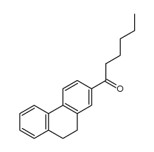1-(9,10-dihydrophenanthren-2-yl)hexan-1-one结构式