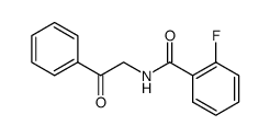 2-fluoro-benzoic acid phenacylamide Structure