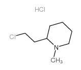 2-(2-Chloroethyl)-1-methylpiperidine hydrochloride structure