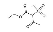 2-methanesulfonyl-acetoacetic acid ethyl ester Structure