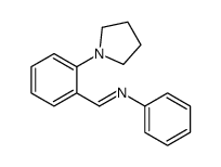 N-phenyl-1-(2-pyrrolidin-1-ylphenyl)methanimine Structure