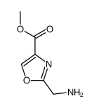 2-(氨基甲基)噁唑-4-羧酸甲酯结构式