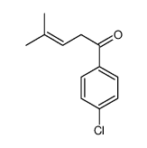 1-(4-chlorophenyl)-4-methylpent-3-en-1-one Structure