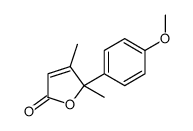 5-(4-methoxyphenyl)-4,5-dimethylfuran-2-one结构式