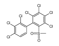 1,2,3,4-tetrachloro-5-methylsulfonyl-6-(2,3,4-trichlorophenyl)benzene Structure