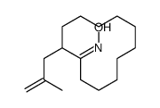 N-[2-(2-methylprop-2-enyl)cyclododecylidene]hydroxylamine Structure