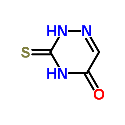 1,2,4-triazin-5-ol, 3-mercapto- structure