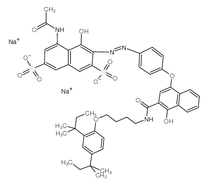 5-乙酰胺-3-[4-[3-[4-(2,4-二叔苯基结构式