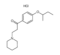 1-(4-sec-butoxy-phenyl)-3-piperidino-propan-1-one, hydrochloride结构式