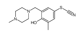 [4-hydroxy-3-methyl-5-[(4-methylpiperazin-1-yl)methyl]phenyl] thiocyanate Structure