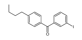 4-N-BUTYL-3'-IODOBENZOPHENONE结构式