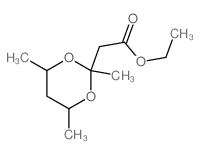 1,3-Dioxane-2-aceticacid, 2,4,6-trimethyl-, ethyl ester Structure