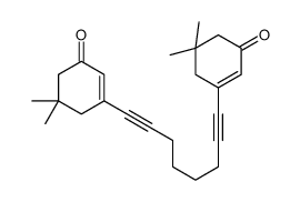 3-[8-(5,5-dimethyl-3-oxocyclohexen-1-yl)octa-1,7-diynyl]-5,5-dimethylcyclohex-2-en-1-one Structure