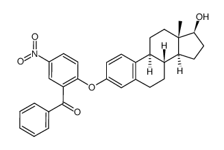 2-(17β-hydroxy-estra-1,3,5(10)-trien-3-yloxy)-5-nitro-benzophenone结构式