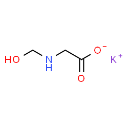 potassium N-(hydroxymethyl)glycinate Structure